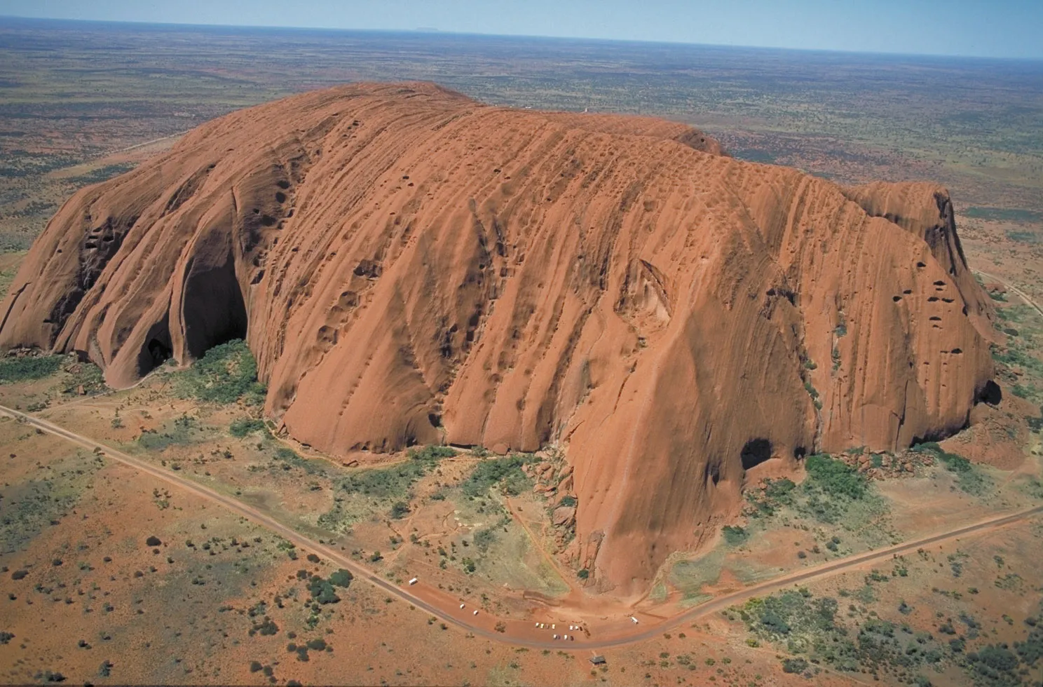 Face Uluru Ayers Rock Australia